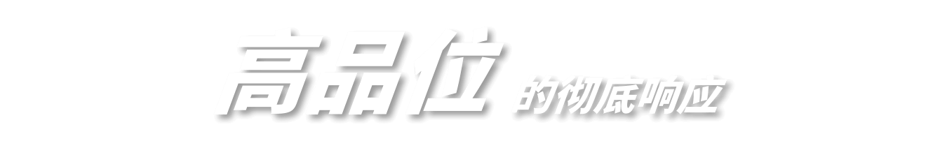 对高品质的彻底支援
